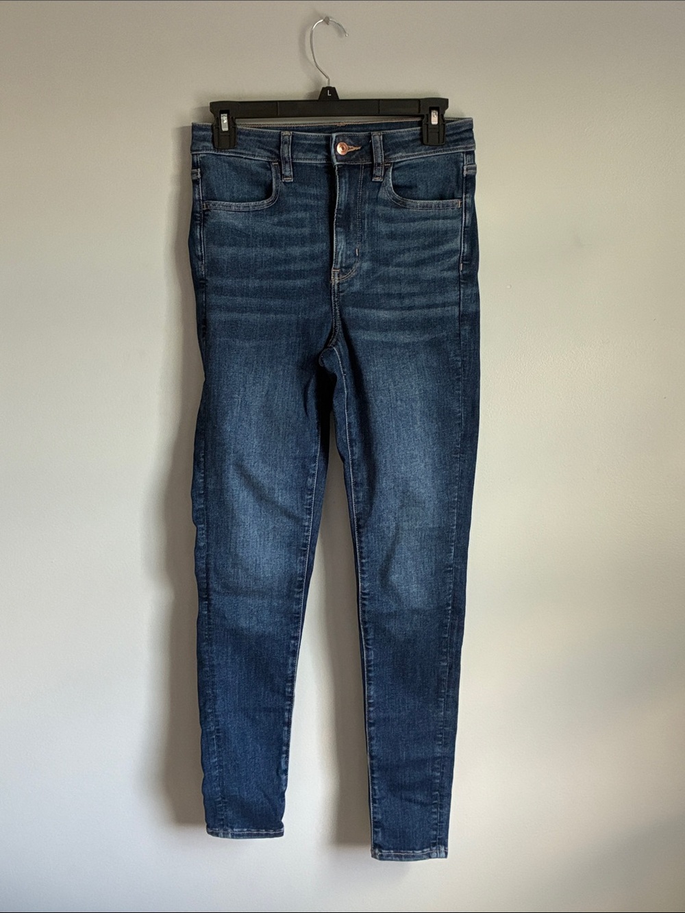 American Eagle Outfitters Dark Blue Hi-Rise Jeggings